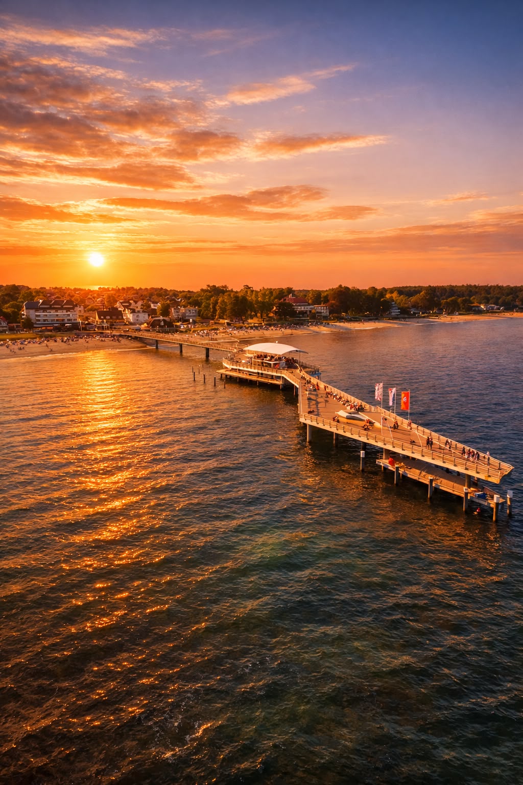 Seebrücke im Sonnenuntergang – meine Heimat